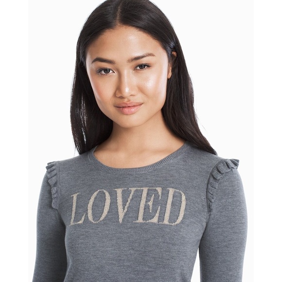 White House Black Market LOVED sweater - Picture 2 of 10